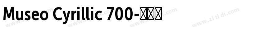 Museo Cyrillic 700字体转换